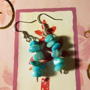 Handmade earring Sky Light Beach Blue Earring